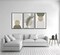 3 Pcs Sage Green Boho Canvas Wall Art Mid-Century Modern Neutral Minimalist Abstract Bohemia Plant Geometric Line Pictures Wall Decor Poster Print Artwork for Living Room Bedroom Decoration Unframed